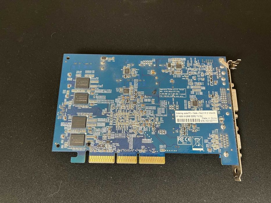 Placa gráfica NVIDIA Geforce 6200 LE AGP 512 MB DDR2
