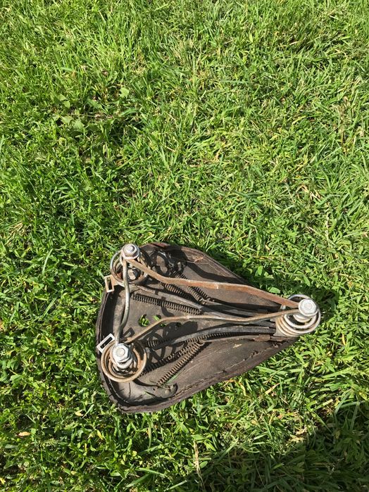 Siodełko do roweru ze skóry PRL