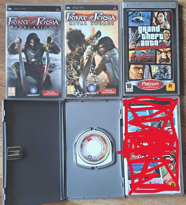 Zestaw gier Sony PSP, wszystkie sprawne, większość kompletnych