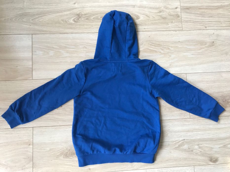 Bluza z kapturem, niebieska bluza z napisem New York; Sinsay; rozm.116