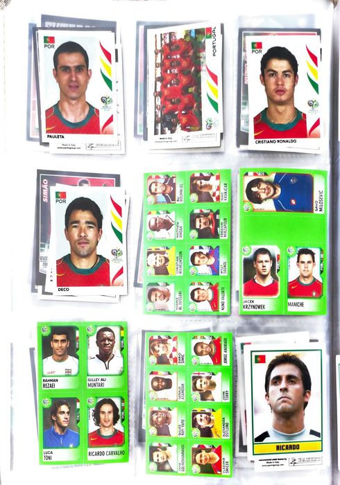 Cromos Seleção Nacional desde 1978 até 2022 Panini e outros