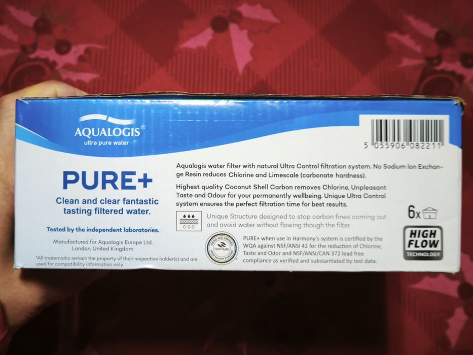 6x Cartuchos de filtro de água Aqualogis Pure+