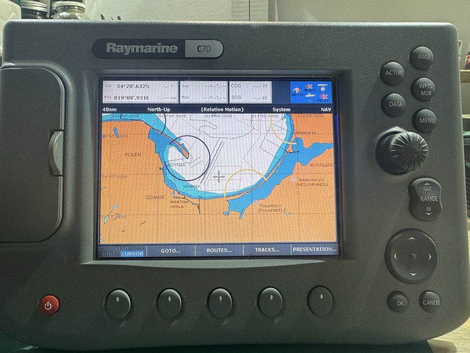 Raymarine C70 - uszkodzony