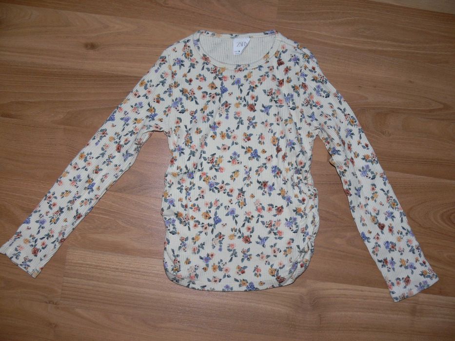 Bluzka/t-shirt z długim rękawem/koszulka Zara, rozm. 134