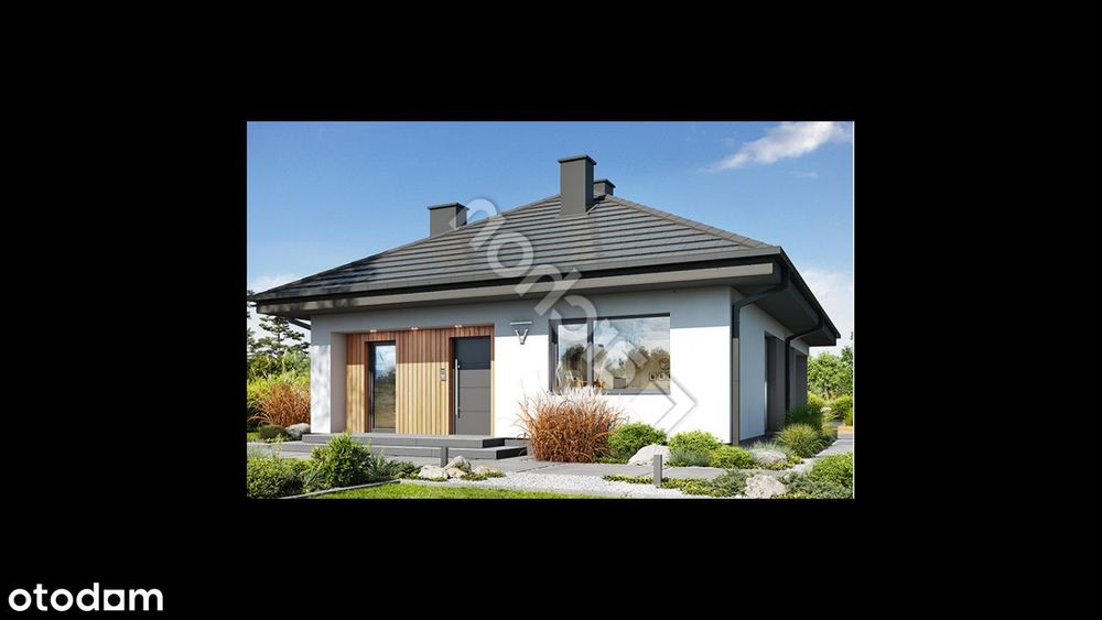 Dom jednorodzinny, parterowy o pow. 90,39 m2; Stan deweloperski