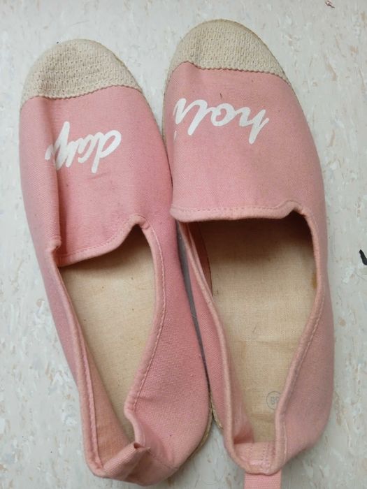 Różowe espadryle