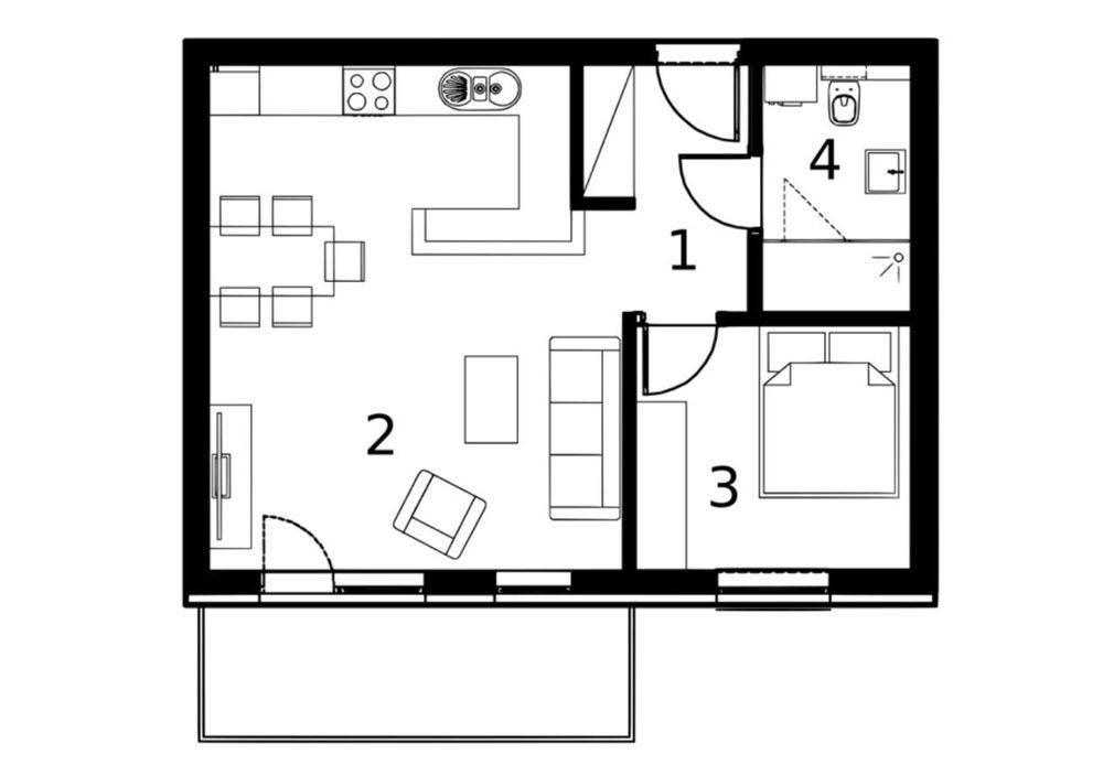 Nowe 2-pokojowe | 46,26 m² | Balkon | Parking w cenie| Bez pośredników
