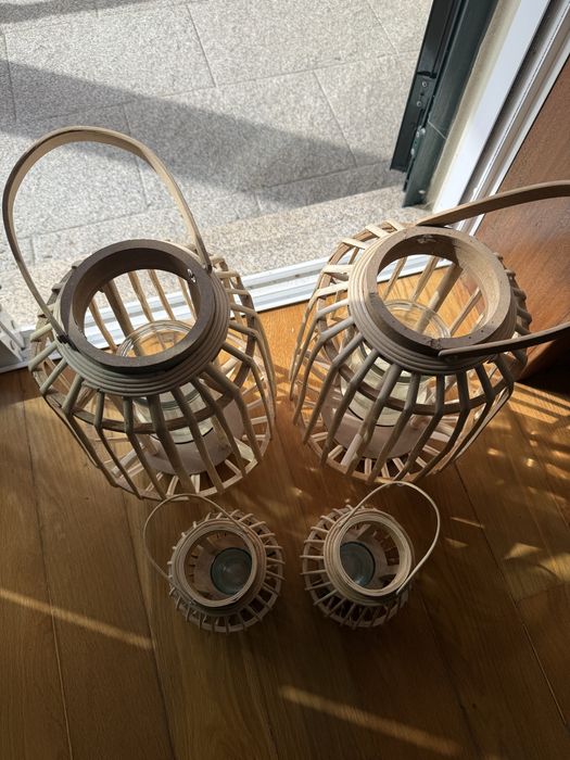 Conjunto lanternas bamboo