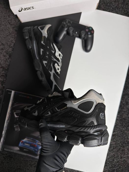 Мужские кроссовки асикс гель ник ASICS Gel-NYC GTX Black Metallic [41-46]