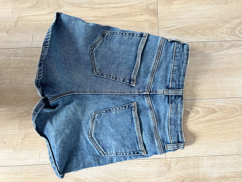 Szorty krotkie spodenki jeans wysoki stan ideal 36