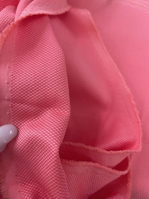 Tkanina kostiumowa z fakturą kolor łososiowy