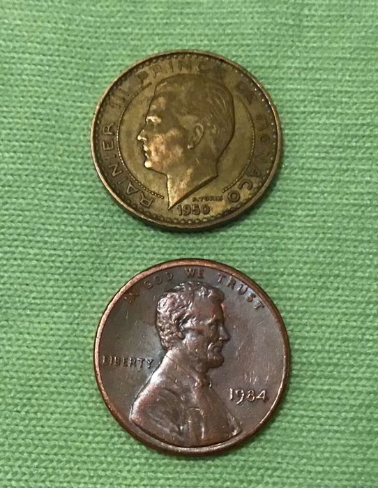 Moeda de 10 Francos do Mónaco 1950