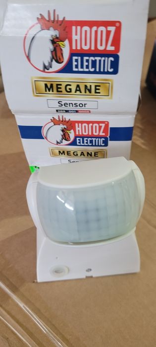 Датчик руху MEGANE Horoz Electric ІР65 білий