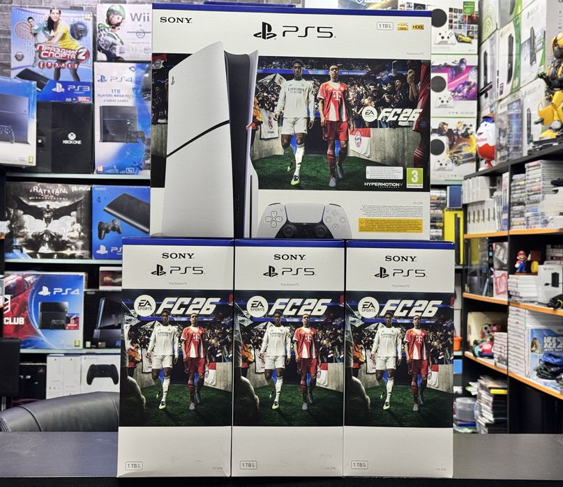 Нові PS5 Slim BluRay + FC26 Playstation 5 Slim дисководна