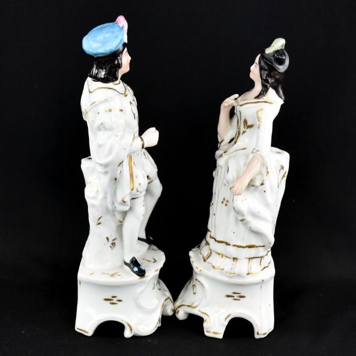 Par de figuras Porcelana Vieux Paris, séc. XIX