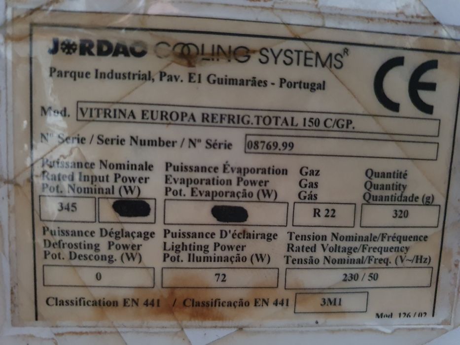 Balcão Vitrine com iluminação LED