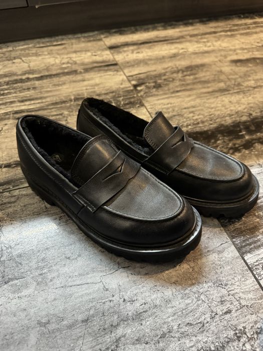 Лофери PRPY шкіряні з хутром