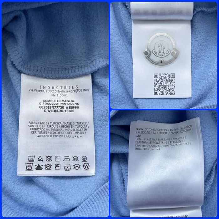 Оригінальний світшот Moncler на зріст 76 см