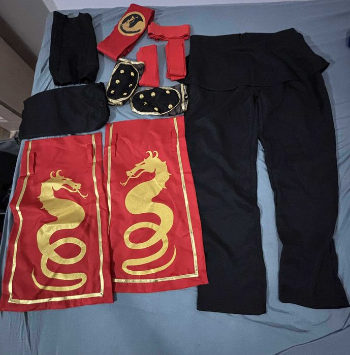 Kostium Liu Kang, Przebranie, Zestaw, Mortal Kombat, rozmiar M