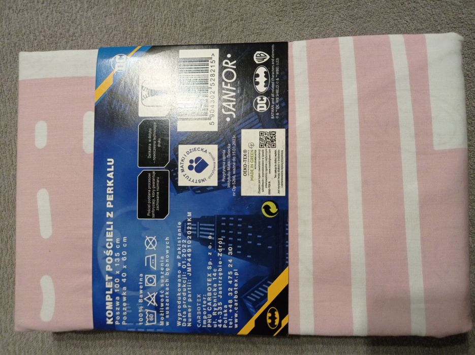 Komplet pościeli bawełnianej, pościel dla dziewczynki batgirl Batman