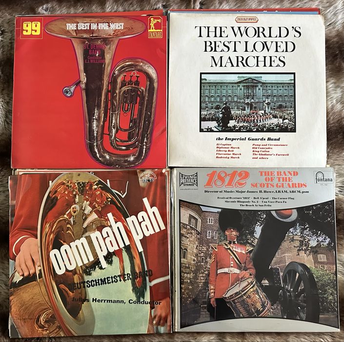 Lote 10.1  - 20  x discos de vinil Lp's - Musica Bandas Militares