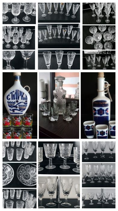 Посуда СССР разная. Хрусталь