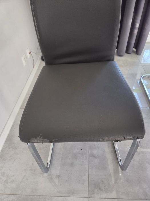 Stół biały połysk plus 6 krzeseł