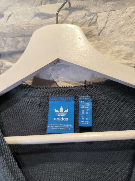 Bluza Adidas Szara Duże Logo 36
