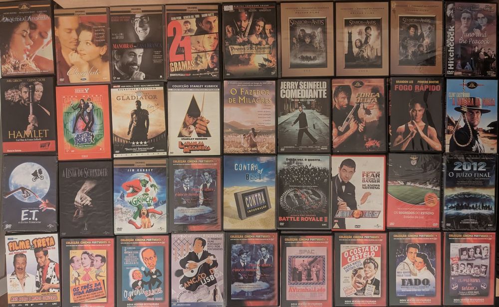 220 filmes em dvd, novos e selados