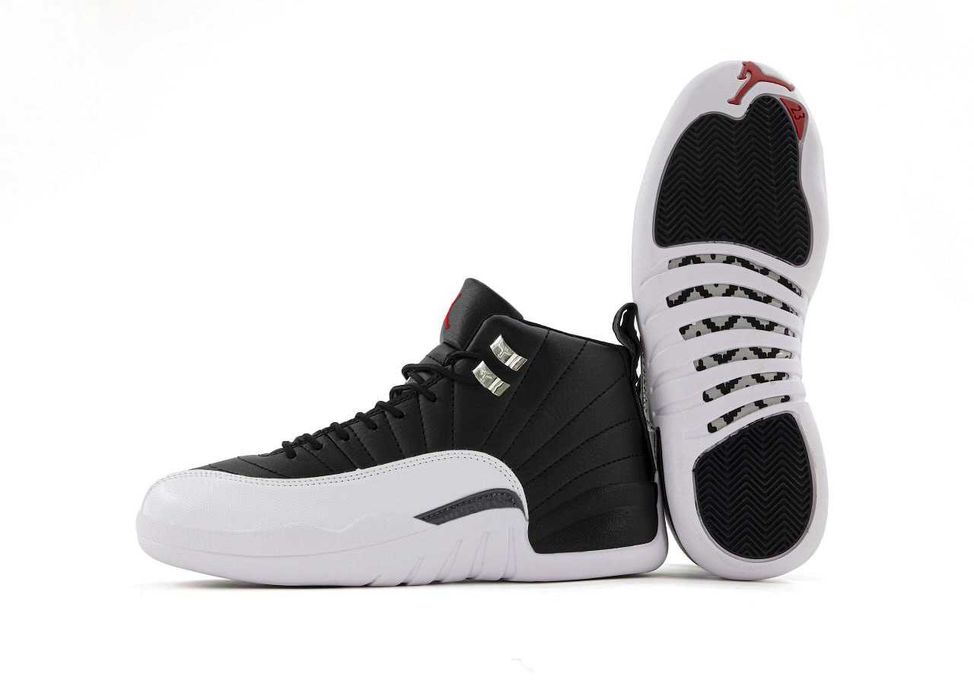Мужские кроссовки Nike Air Jordan 12 Retro "Black/White" 41-45