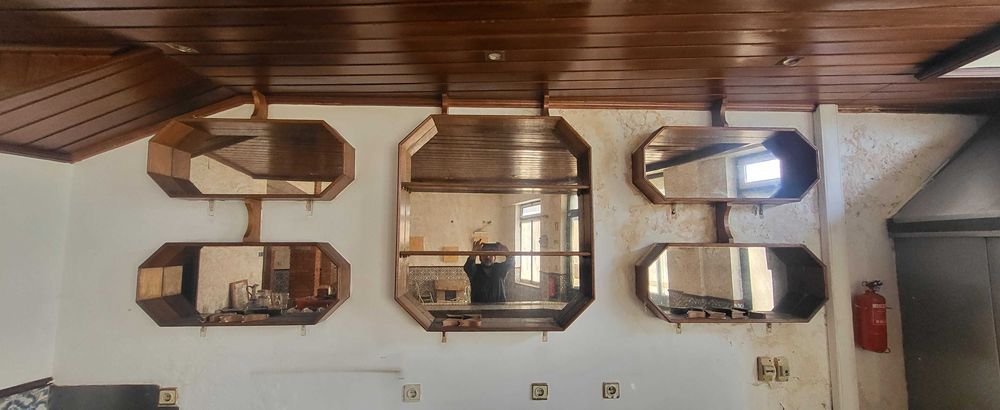 Lareira Pedra - Sala + Expositor