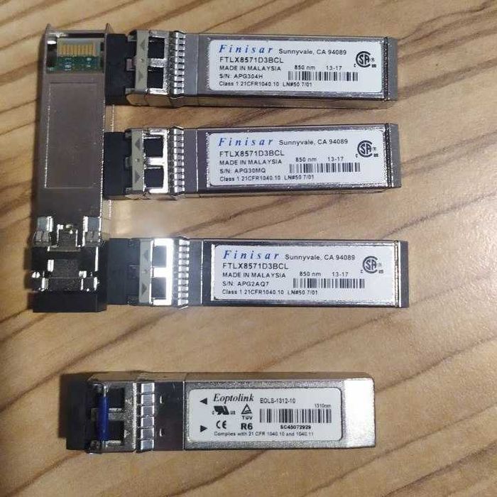 Модуль SFP+ Finisar FTLX8571D3BCL, 850nm, 10Gbps SR SW, Multimode