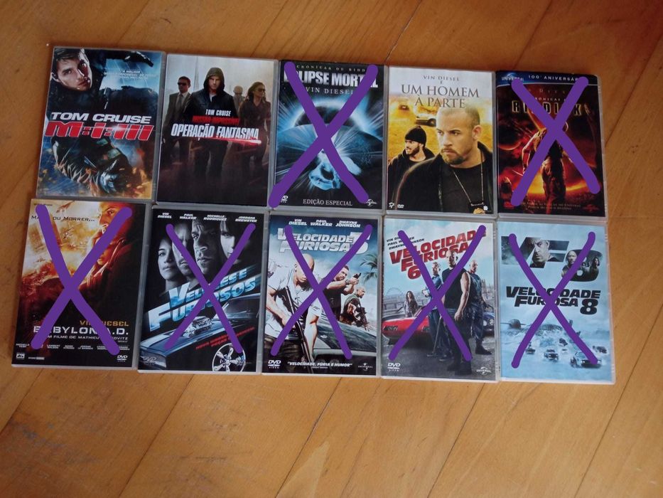 Vendo os filmes de todos os anúncios por 45€