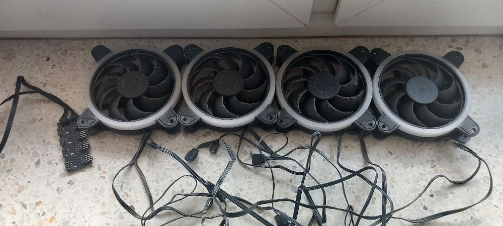 Zestaw wentylatorów RGB spc 4x