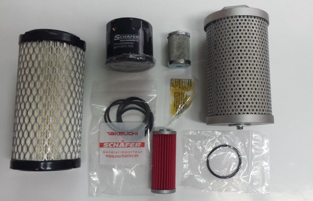 Zestaw oryginalnych filtrów filtry minikoparka TAKEUCHI TB215 TB216