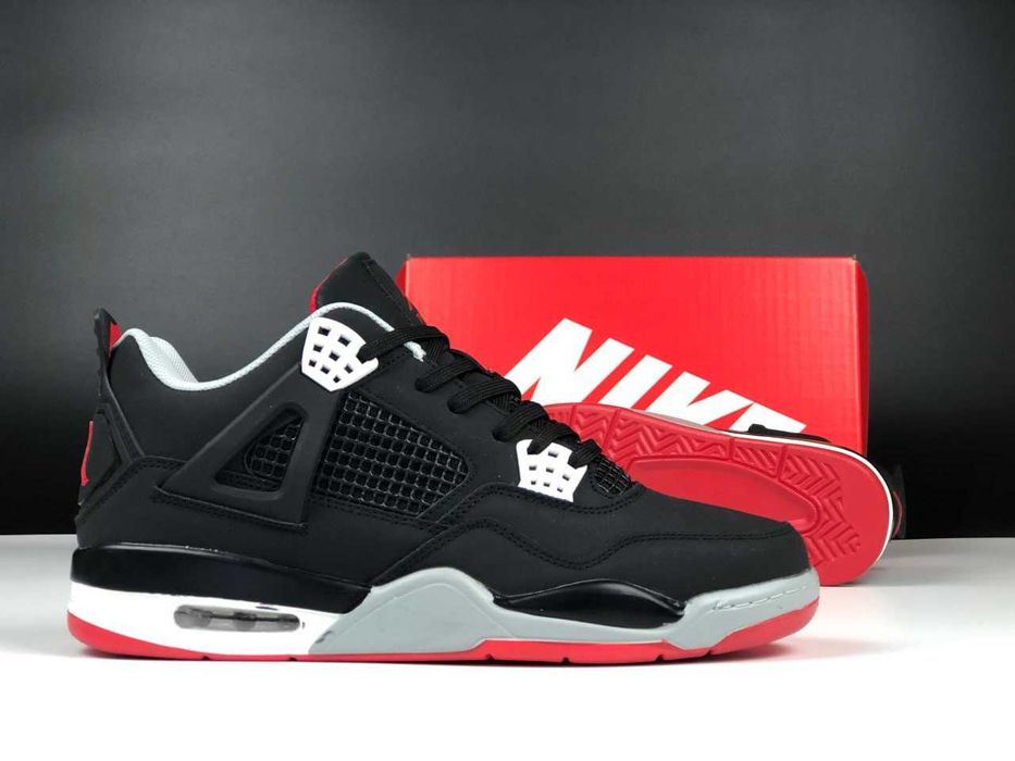 !SALE! Nike Air Jordan Retro 4 Black/Red 40 41 42 43 44 45 46 найк