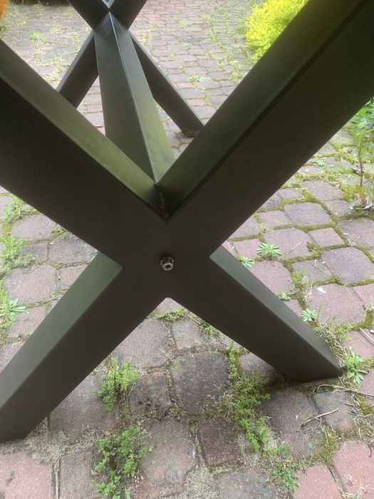 Stół metalowe nogi fornir