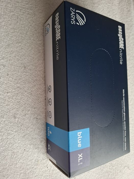 Rękawiczki nitrylowe rozmiar XL 9-10 - 100 szt. - blue.