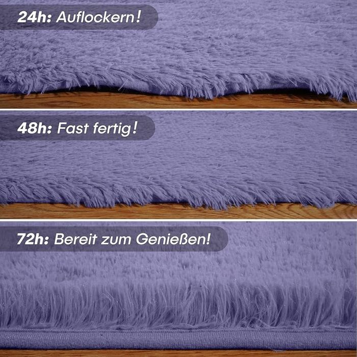 FVVRAX Puszysty dywan z wysokim runem, 190 x 270 cm