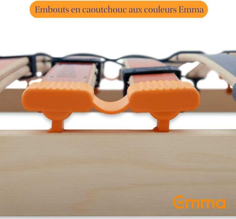 Stelaż do łóżka z regulowanym wezgłowiem EMMA 140 x 200 cm