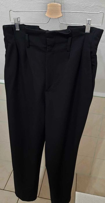 Spodnie paper bag 38 M haremki czarne H&M bdb hit 
Kolor granatowy
Dob