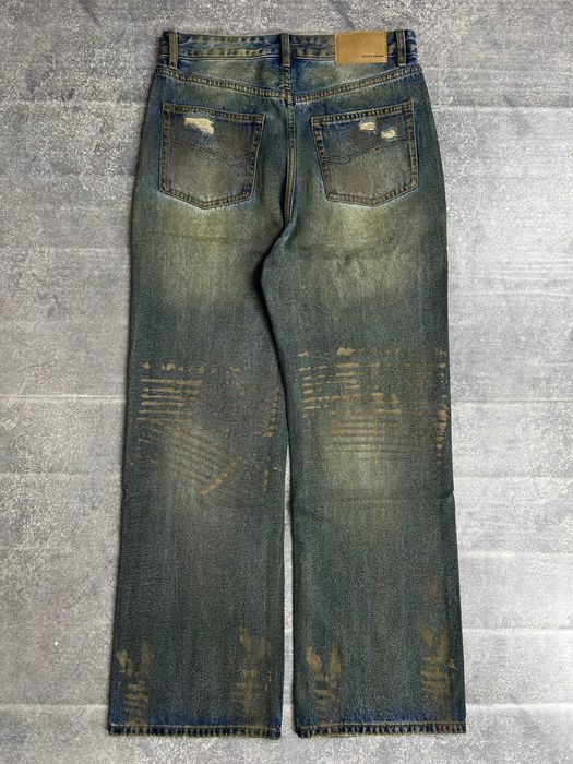 Джинси сині baggy faded jeans archive opium distressed джинсы S M L
