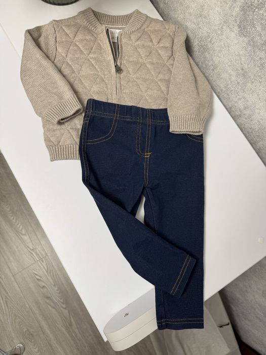 Кофтинка Zara джинси 9-12 місяців