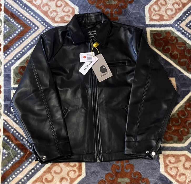 Carhartt шкіряна куртка чорна L нова з бірками