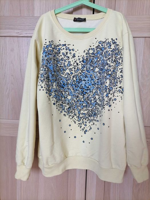 Bluza ze wzorem żółta