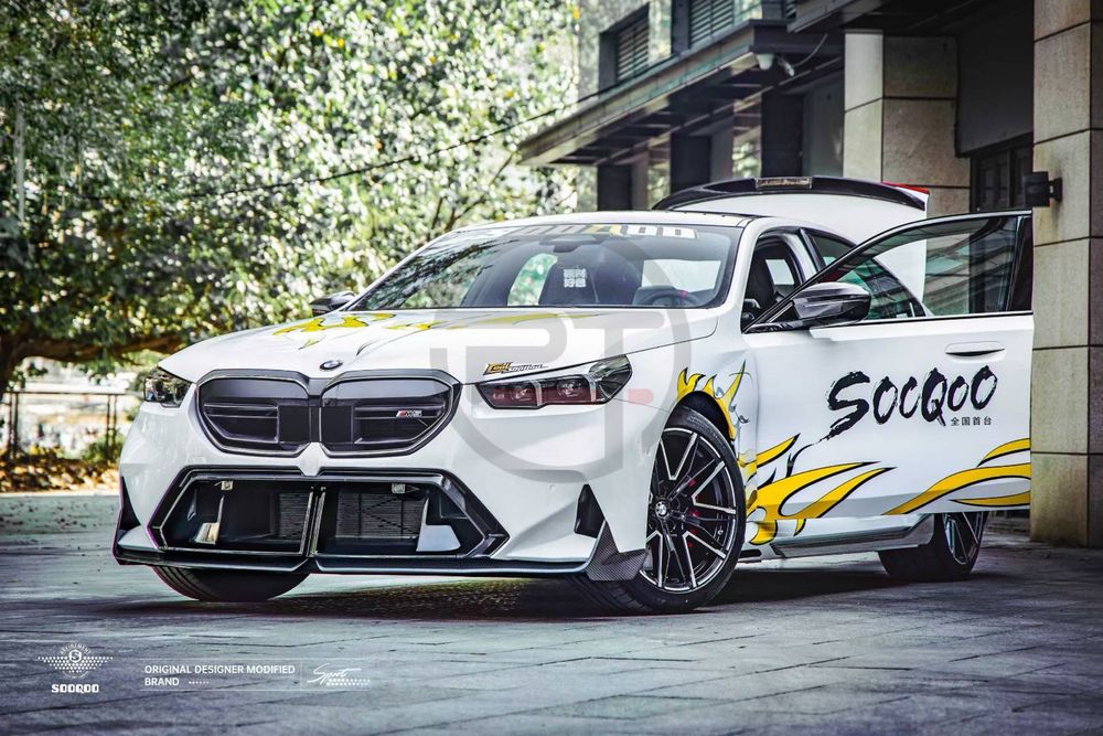 Обвес карбон M5 BMW G90 G91 G99 Лезвия Диффузор Сплиттер Спойлер Губа