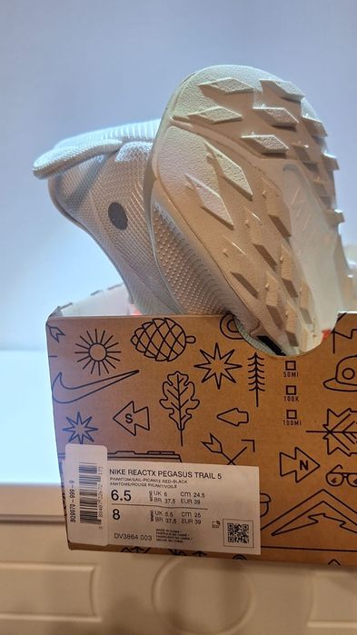 Кросівки Nike Reactx Pegasus Trail 5, DV3864 003, US6.5 EU 37.5 23.5.