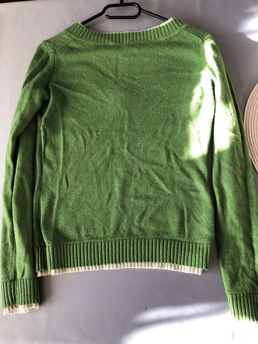 Zielony sweterek vintage montego xs
