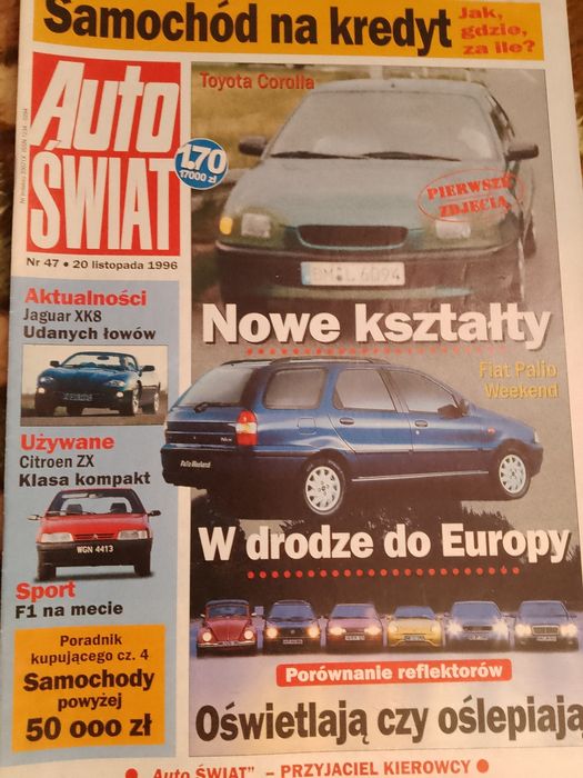 Auto Świat - kompletny rocznik 1996