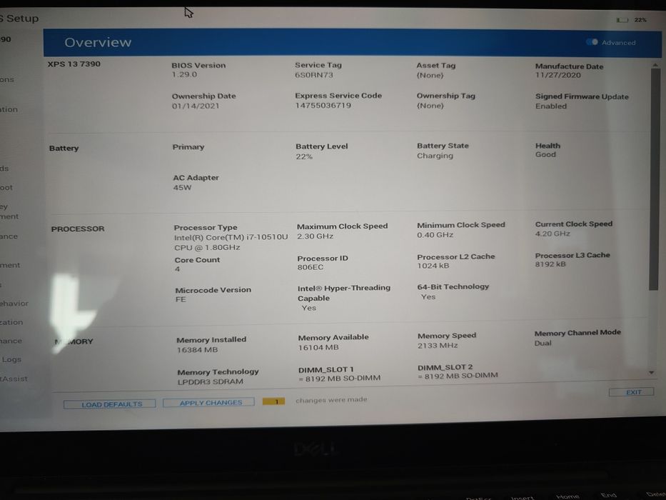 Dell xps 13 7390 |  16/512 | 4K DOTYKOWY